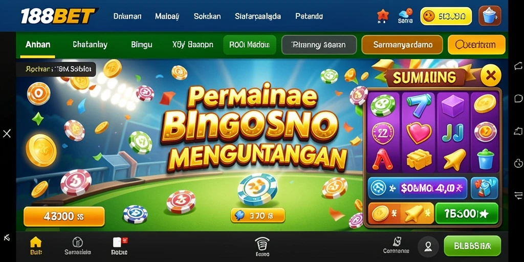 Tampilan permainan Bingo yang seru di 188BET.