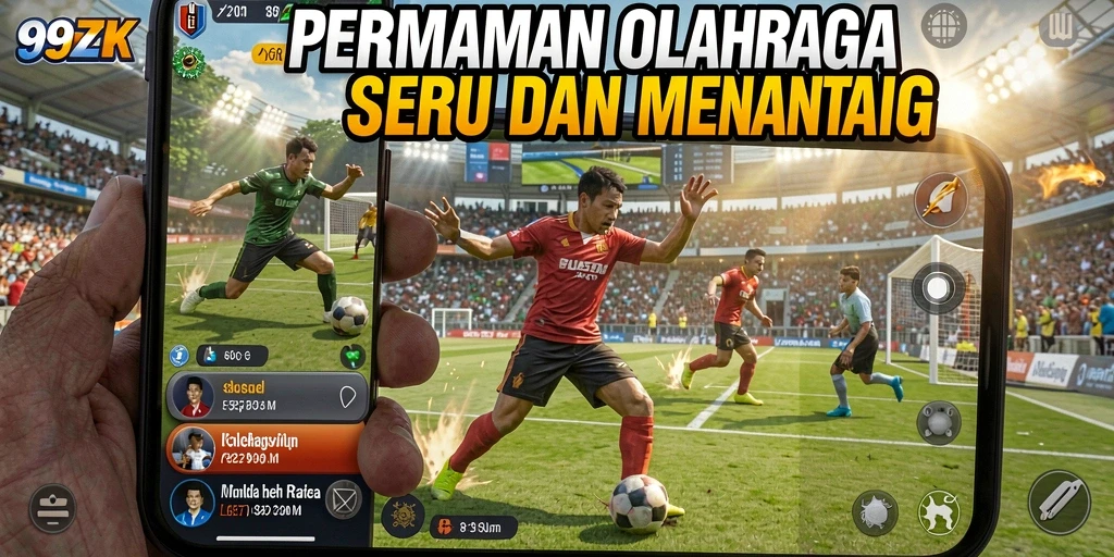 Tampilan gameplay yang mengesankan dari 99ZK dalam berbagai olahraga.