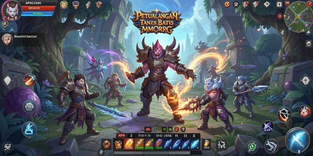 Tampilan menarik dari gameplay MMORPG API66 yang penuh aksi.