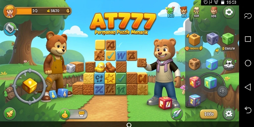 Gameplay Puzzle AT777 yang menantang dan menyenangkan.