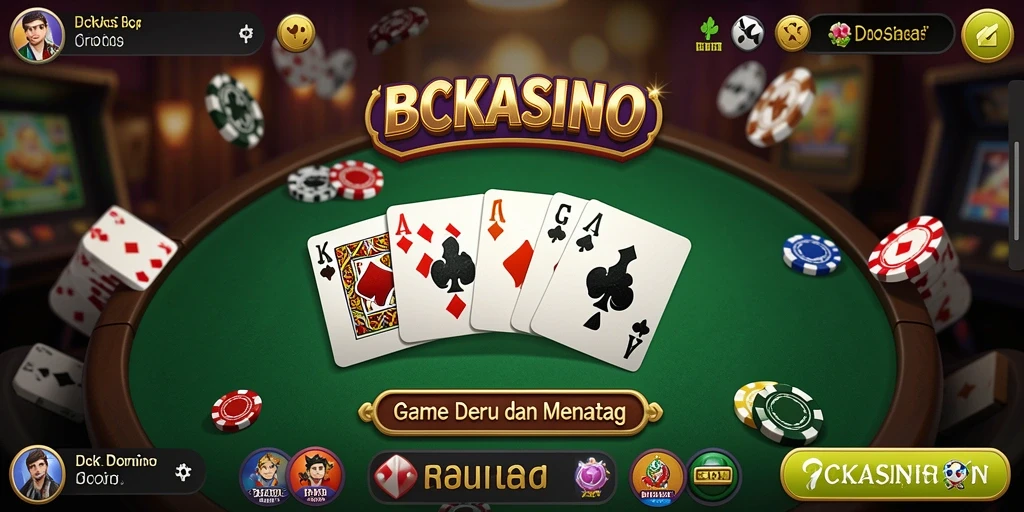 Screenshot gameplay BCKASINO yang menampilkan momen seru permainan Domino.