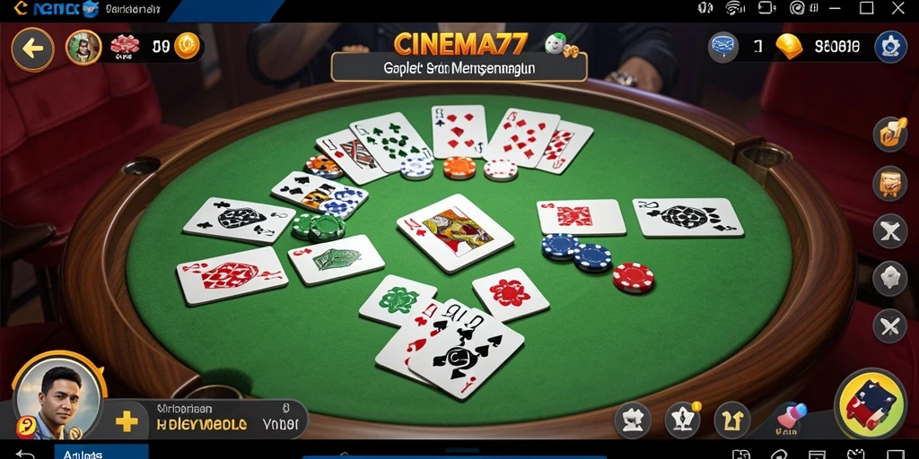 Tampilan gameplay Gaple yang seru dan interaktif.