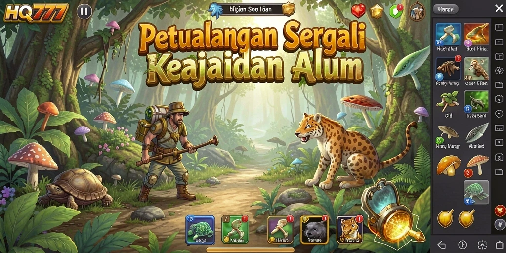 Tampilan gameplay HQ777 yang menakjubkan dalam dunia petualangan.