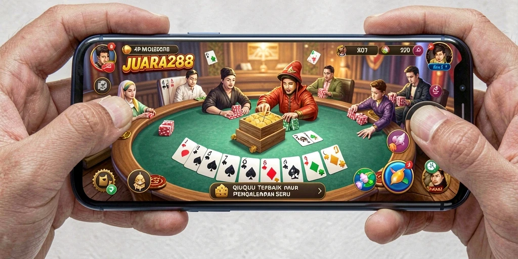Gameplay seru JUARA288 saat dimainkan dalam sesi QiuQiu.