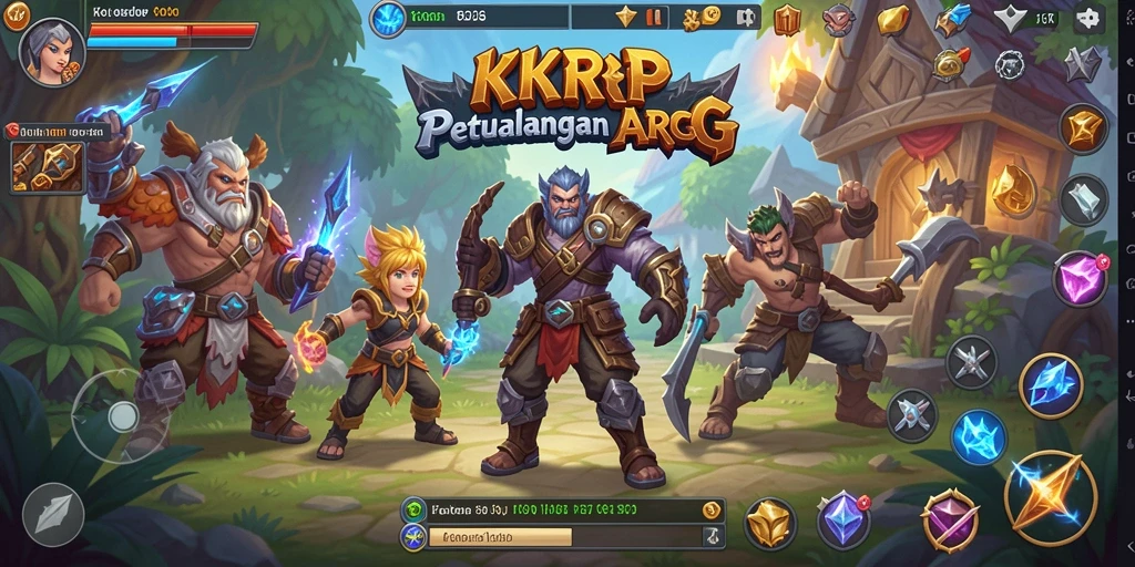 Tampilan gameplay ARPG yang penuh aksi dan petualangan.