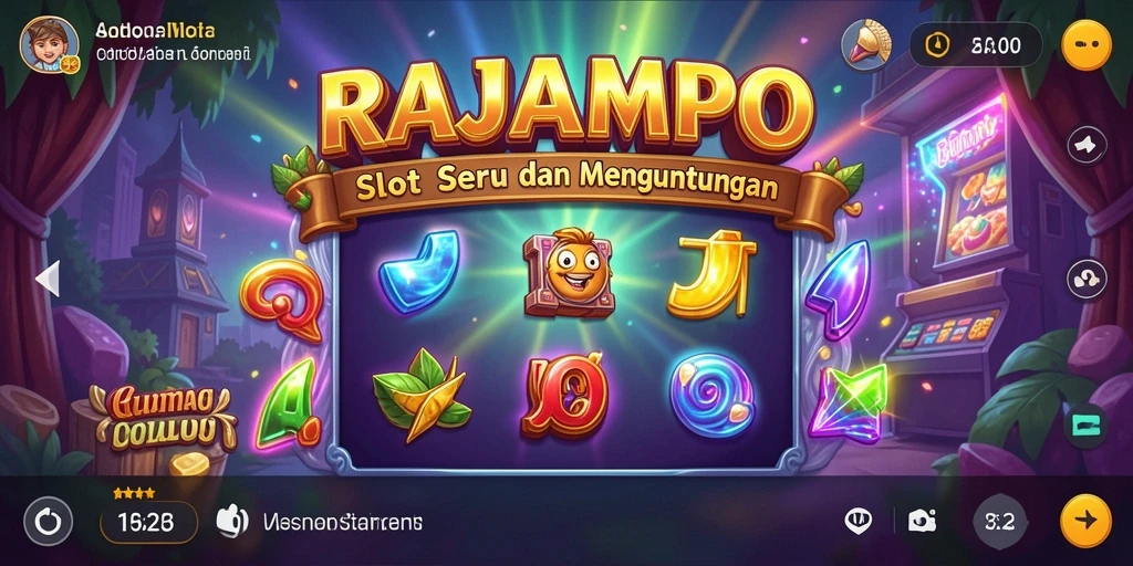Screenshot gameplay RAJAMPO menampilkan fitur slot yang menarik.