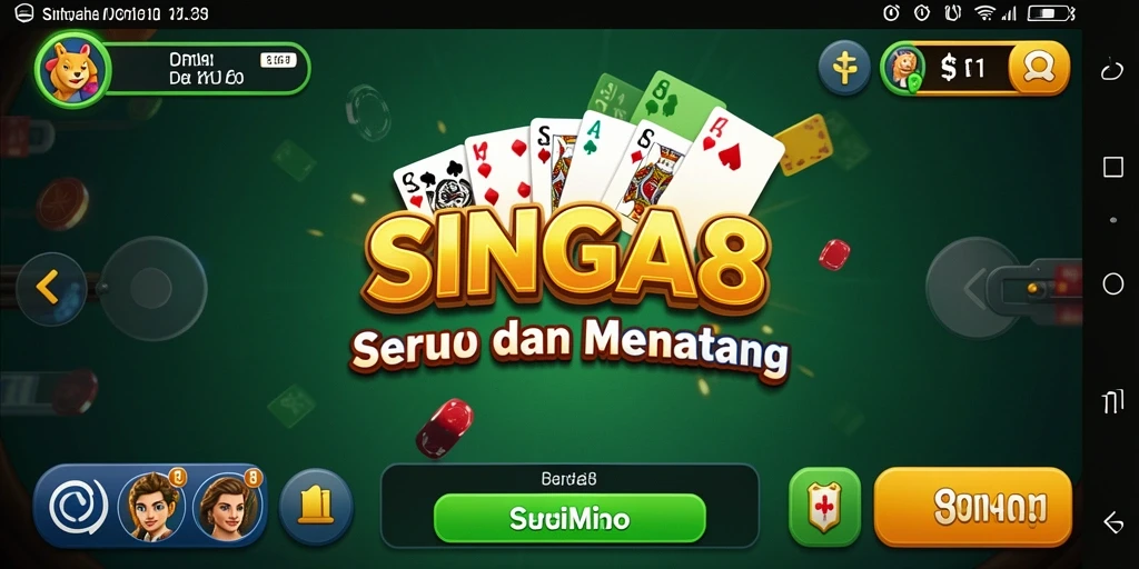 Screenshot gameplay SINGA8 yang seru dan kompetitif.